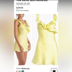 House of cb buttercup dress